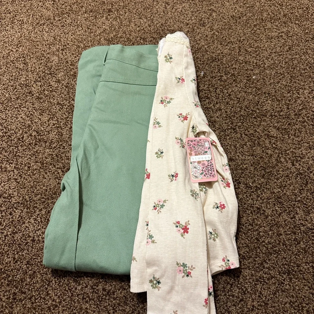 btween Mint Green Cargo Pants and Shirt Set - Picture 9 of 9